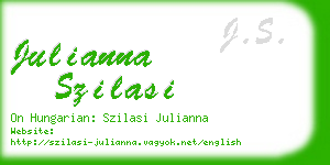 julianna szilasi business card